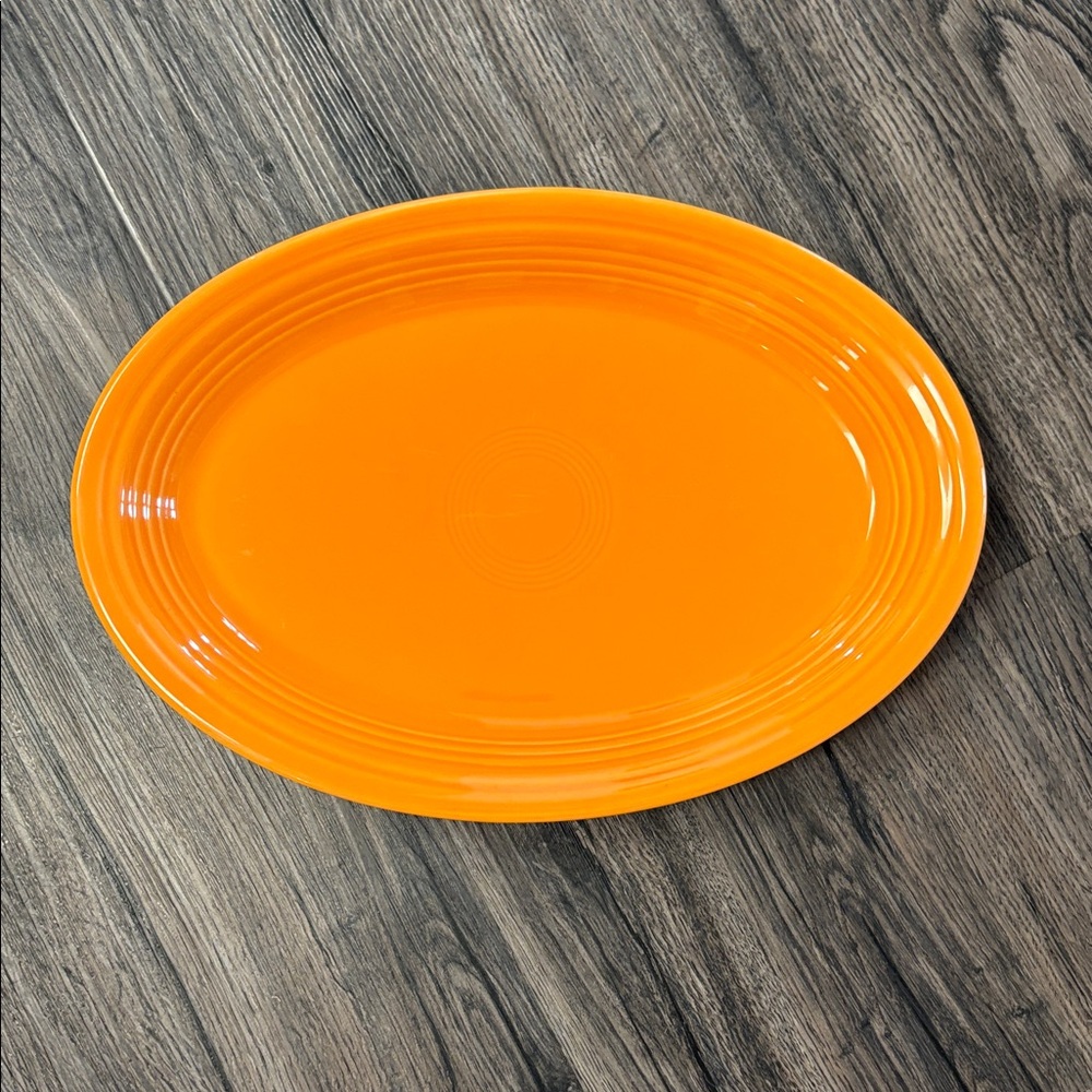 Fiestaware Orange Oval Platter